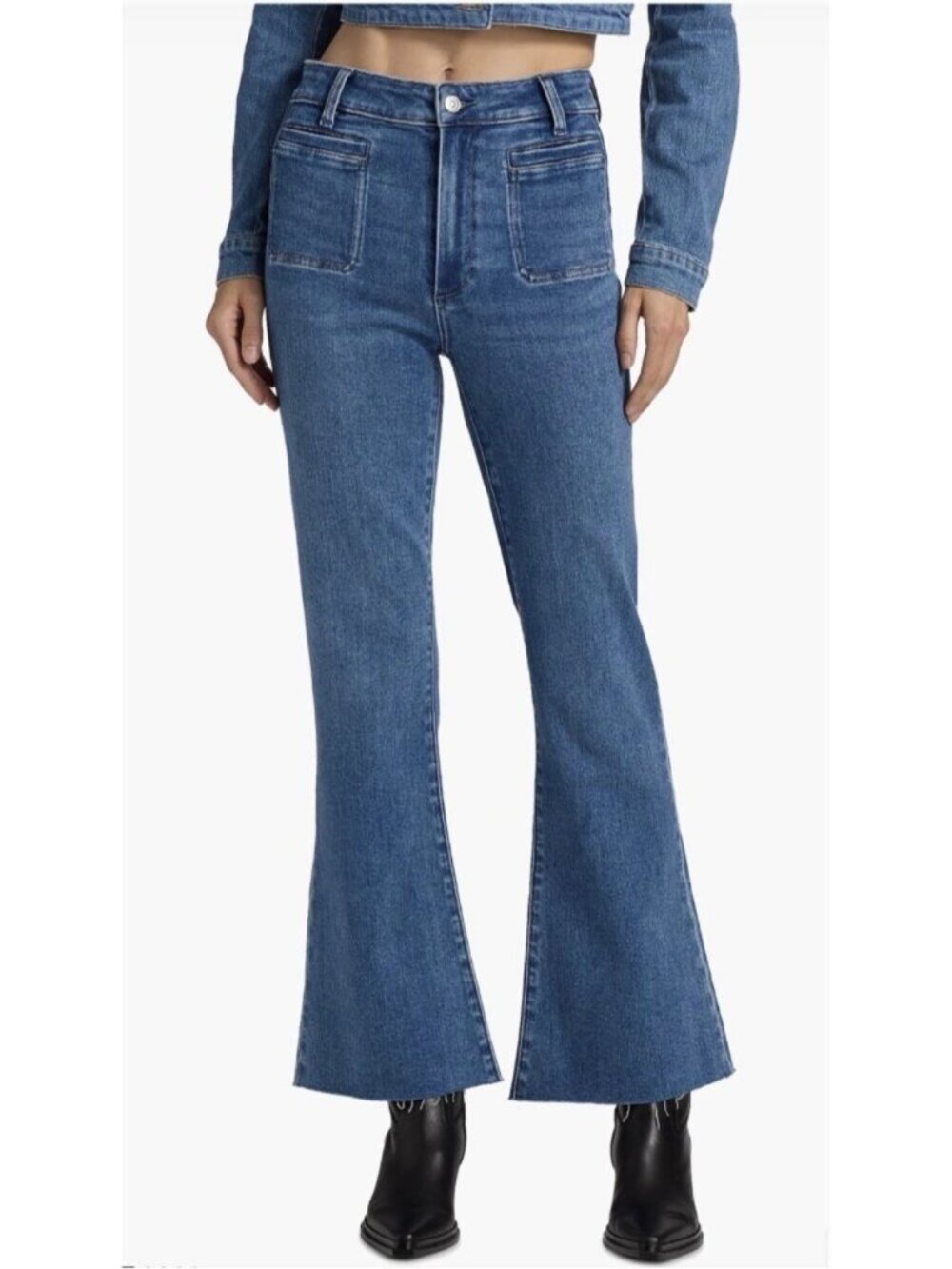 NWT Size 28P - Paige Marlow Skimmer Jeans Flare 93% Cotton (NWT US$ 249)